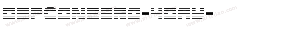 DefconZero-4DAY字体转换