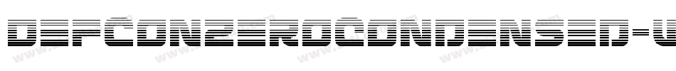 DefconZeroCondensed-Wx39字体转换