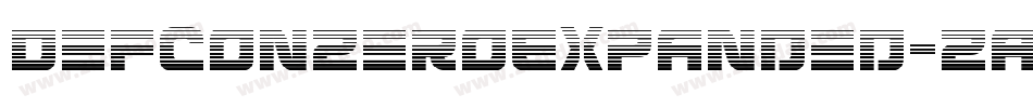 DefconZeroExpanded-ZADl字体转换