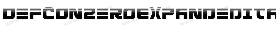 DefconZeroExpandedItalic-3pDy字体转换