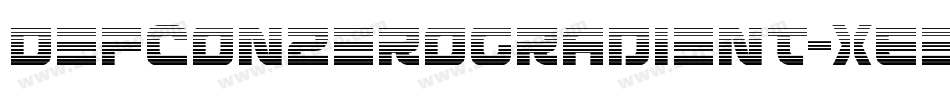 DefconZeroGradient-xEeV字体转换