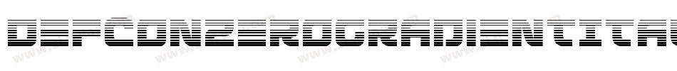 DefconZeroGradientItalic-pXdv字体转换