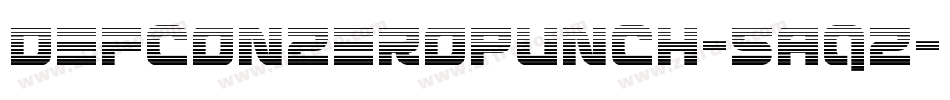 DefconZeroPunch-5AqZ字体转换