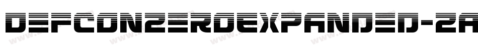 DefconZeroExpanded-ZADl字体转换