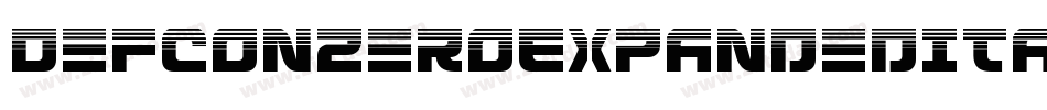 DefconZeroExpandedItalic-3pDy字体转换