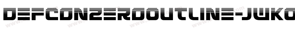 DefconZeroOutline-jwKO字体转换