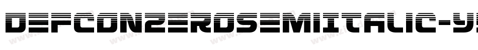 DefconZeroSemiItalic-y9Wd字体转换