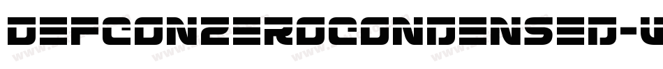 DefconZeroCondensed-Wx39字体转换