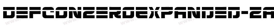 DefconZeroExpanded-ZADl字体转换