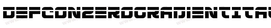 DefconZeroGradientItalic-pXdv字体转换