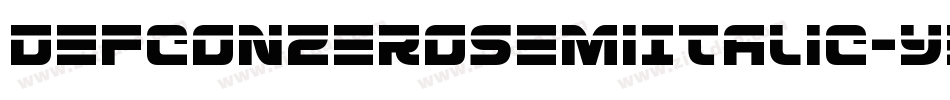 DefconZeroSemiItalic-y9Wd字体转换