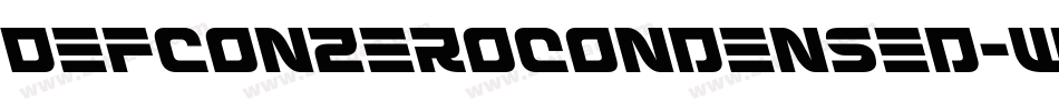 DefconZeroCondensed-Wx39字体转换