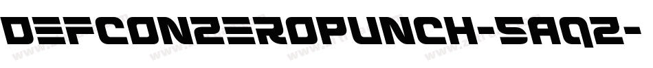 DefconZeroPunch-5AqZ字体转换