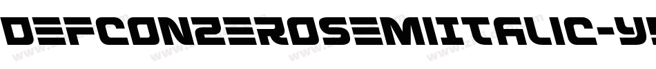 DefconZeroSemiItalic-y9Wd字体转换