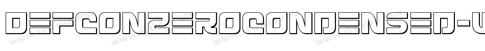 DefconZeroCondensed-Wx39字体转换