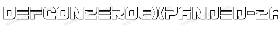 DefconZeroExpanded-ZADl字体转换