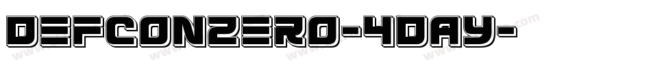 DefconZero-4DAY字体转换