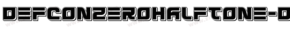 DefconZeroHalftone-Dv2x字体转换