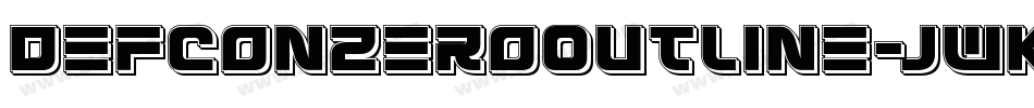 DefconZeroOutline-jwKO字体转换