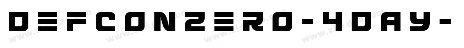 DefconZero-4DAY字体转换