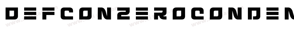 DefconZeroCondensed-Wx39字体转换