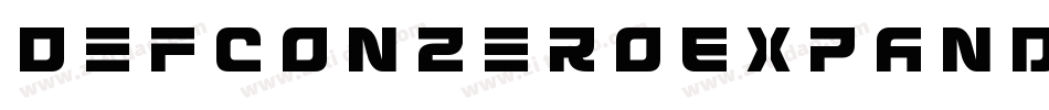 DefconZeroExpanded-ZADl字体转换