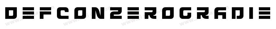 DefconZeroGradientItalic-pXdv字体转换