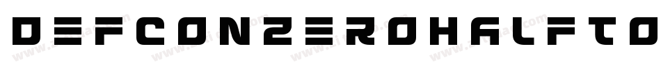 DefconZeroHalftoneItalic-AMrD字体转换