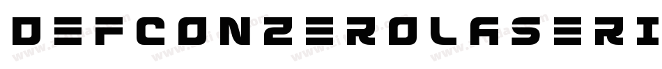 DefconZeroLaserItalic-JLPo字体转换