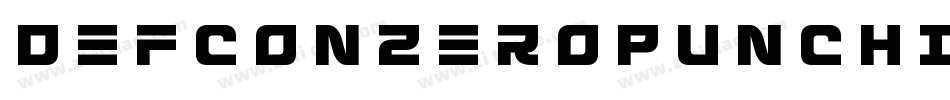 DefconZeroPunchItalic-6qVq字体转换