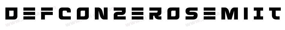 DefconZeroSemiItalic-y9Wd字体转换