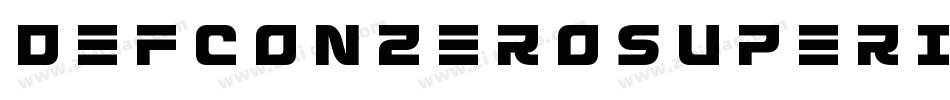 DefconZeroSuperItalic-9ljj字体转换