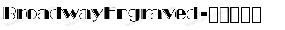 BroadwayEngraved字体转换