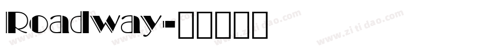 Roadway字体转换