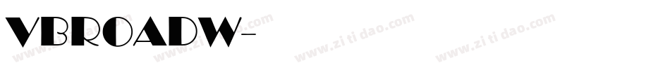 VBROADW字体转换