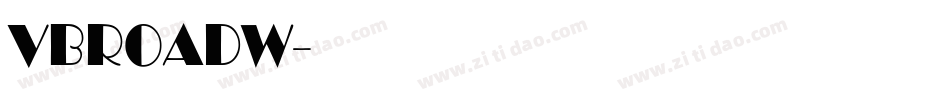 VBROADW字体转换