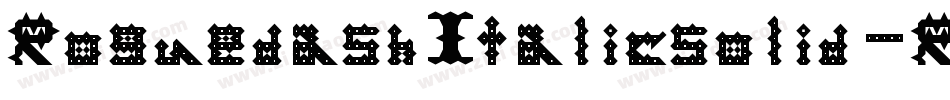 RoguedashItalicsolid-RpqAW字体转换