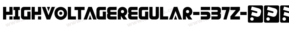HighVoltageRegular-537z字体转换