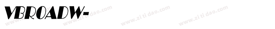 VBROADW字体转换