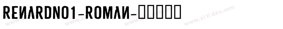 RenardNo1-Roman字体转换