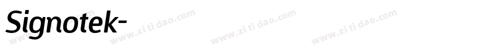 Signotek字体转换