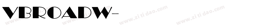 VBROADW字体转换
