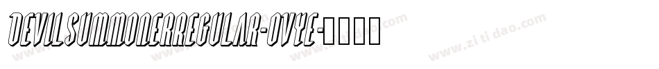 DevilSummonerRegular-Ovye字体转换