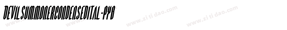 DevilSummonerCondensedItal-pYB1字体转换