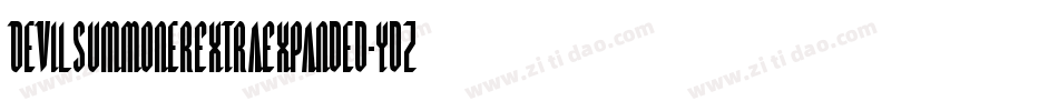 DevilSummonerExtraExpanded-ydZY字体转换
