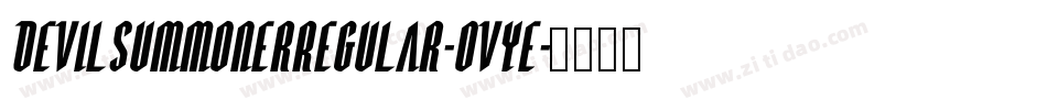 DevilSummonerRegular-Ovye字体转换