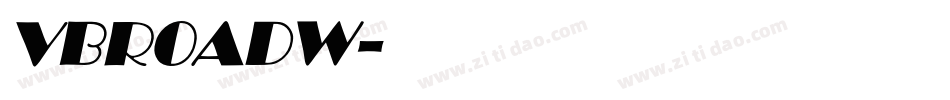 VBROADW字体转换