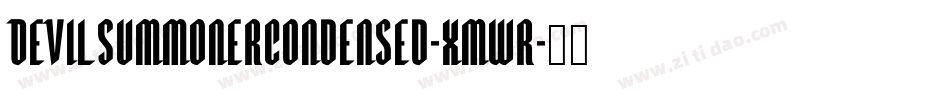 DevilSummonerCondensed-xmwr字体转换