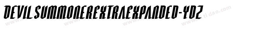 DevilSummonerExtraExpanded-ydZY字体转换