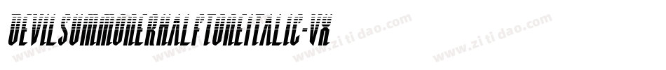 DevilSummonerHalftoneItalic-VXgZ字体转换
